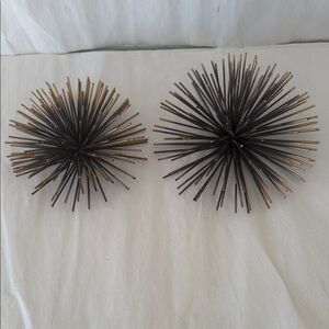 Black and Gold Decorative Spiked Orbs